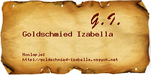 Goldschmied Izabella névjegykártya